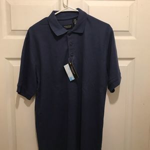 NWT Mens Ultra Club polo shirt with whisper pique and size M
